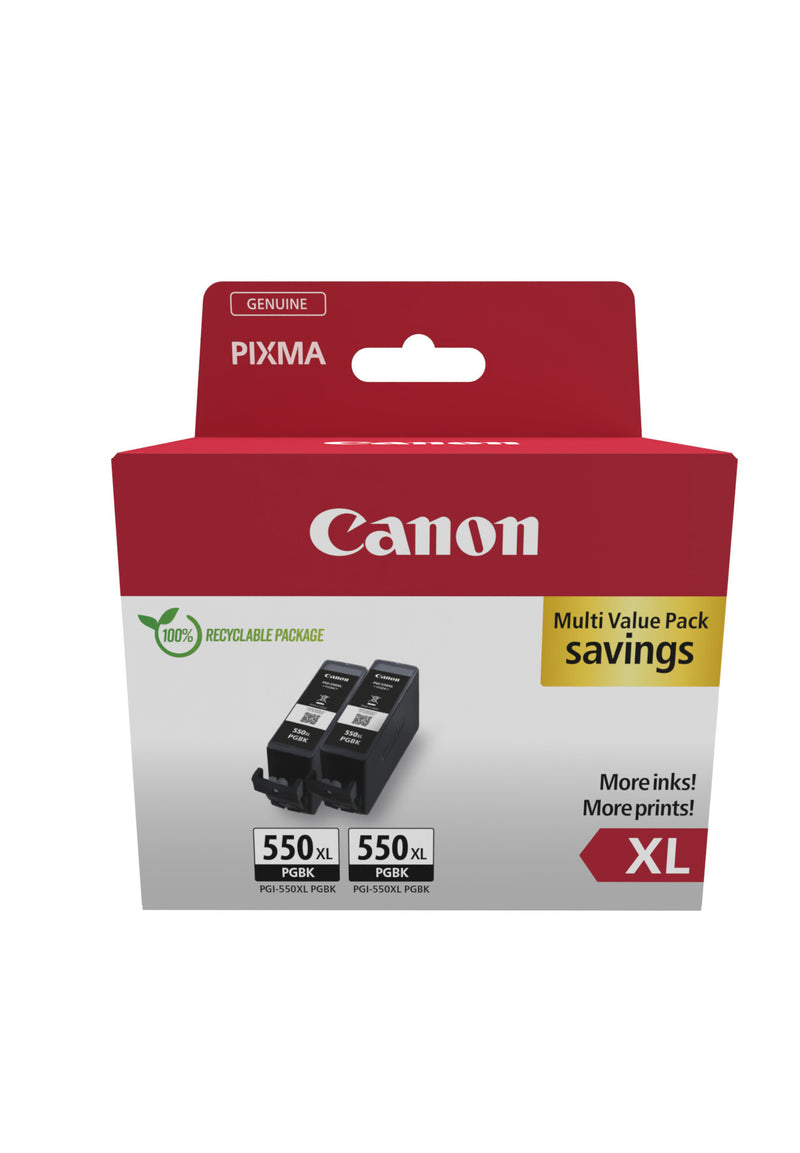 Canon 6431B010 blækpatron 2 stk Original Sort