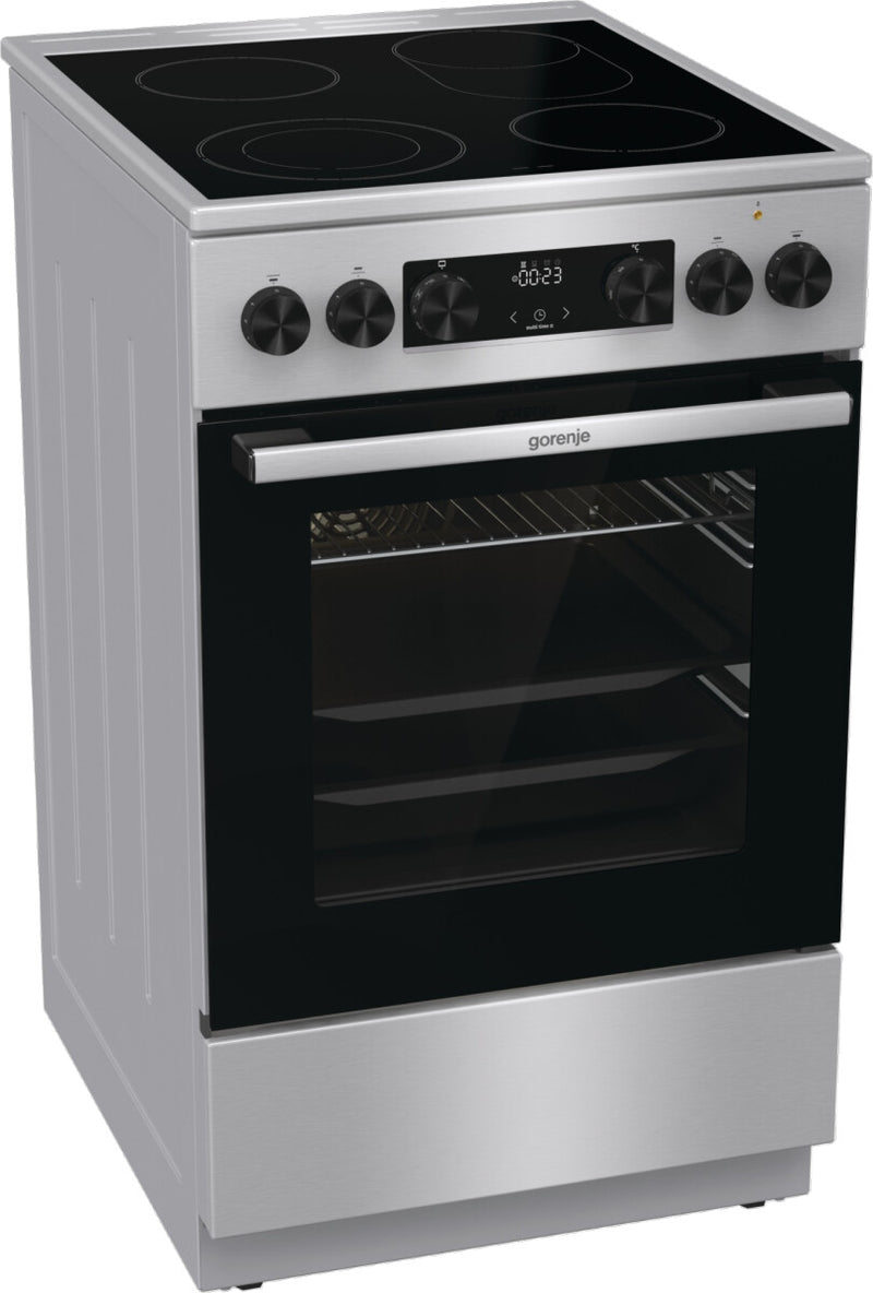 Gorenje GECS5C70XA komfur og ovn Fritstående komfur Elektrisk Keramisk Rustfrit stål