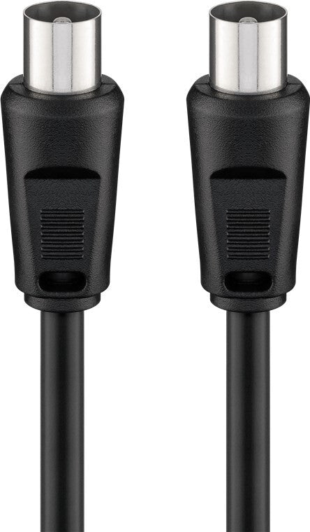 Goobay 68150 koaxial kabel 5 m Sort