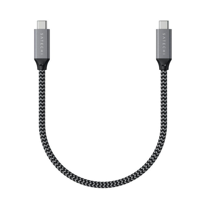 Satechi ST-U4C25M USB-kabel USB4 Gen 3x2 0,25 m USB C 40 Gbit/sek. Sort, Grå
