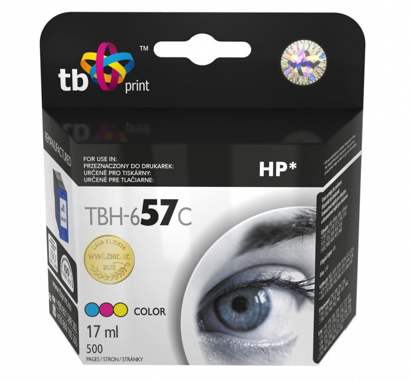 TB Print TBH-657C tonerpatron 1 stk Kompatibel Blå, Magenta, Gul