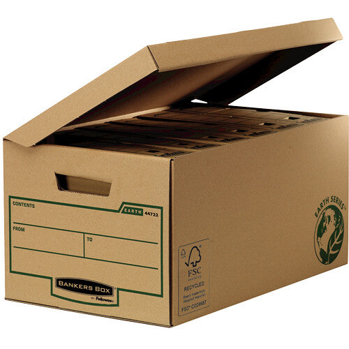 Fellowes 4472205 opbevaringskasse Opbevaringsboks Rektangulær Papir Sort, Brun