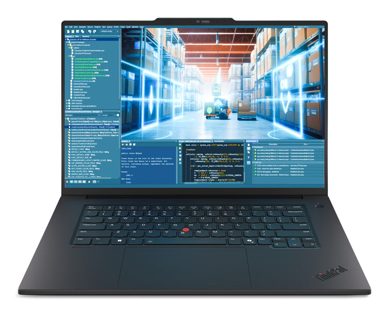 Lenovo ThinkPad P1 Gen 8 Intel Core Ultra 9 285H Mobil workstation 40,6 cm (16") WUXGA 64 GB LPDDR5x-SDRAM 1 TB SSD NVIDIA RTX PRO 2000 Blackwell Wi-Fi 7 (802.11be) Windows 11 Pro Tysk Sort