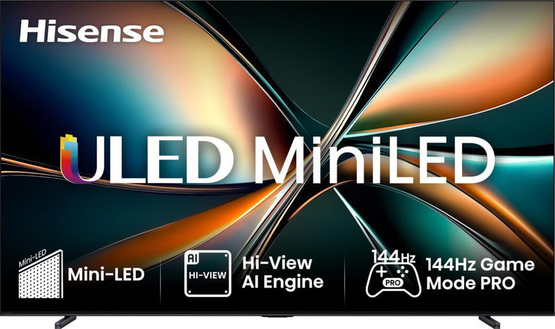 Hisense 100U7Q 2,54 m (100") 4K Ultra HD Smart TV Wi-Fi Sort