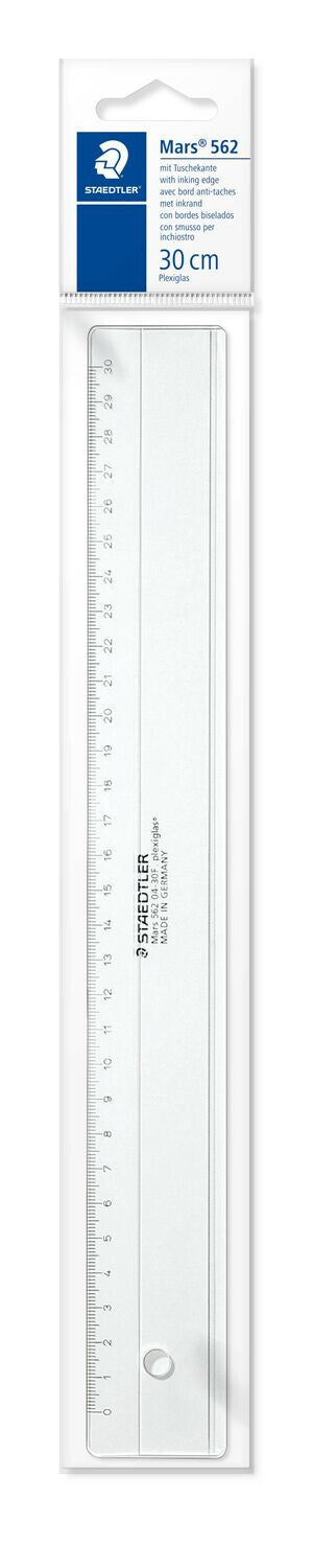 Staedtler 562 04-30F lineal Bordlineal 300 mm Transparent 1 stk