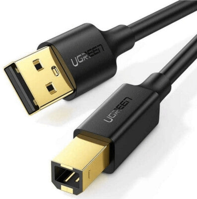 Ugreen 20846 USB-kabel USB 2.0 1 m USB A USB B 0,48 Gbit/sek. Sort