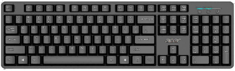 Acer USB Wired Keyboard tastatur Hjemme/kontor QWERTY US International Sort