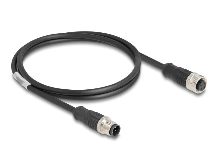 DeLOCK 80844 netværkskabel Sort 1 m Cat5e S/FTP (S-STP)