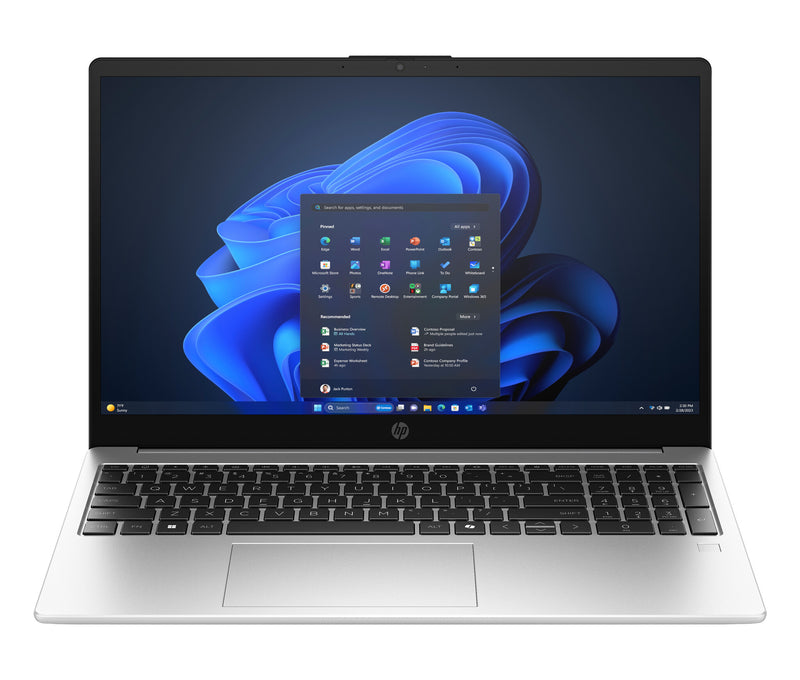 HP 250R G10 Intel Core 7 150U Laptop 39,6 cm (15.6") Fuld HD 16 GB DDR5-SDRAM 512 GB SSD Wi-Fi 6 (802.11ax) Windows 11 Home Sort