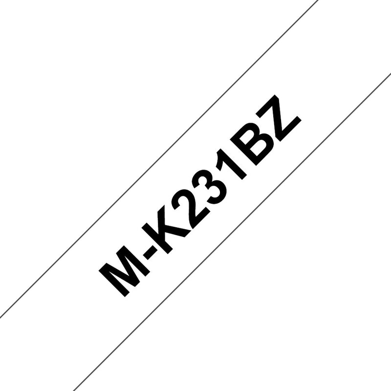 Brother M-K231BZ etiketbånd Sort på hvid