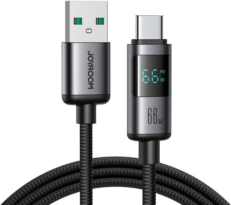 JOYROOM S-A16 PRO_AC USB-kabel USB 2.0 1,2 m USB A USB C 0,48 Gbit/sek. 66 W Sort