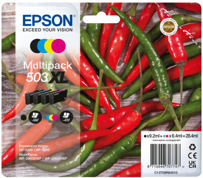 Epson 503XL blækpatron 1 stk Original High (L) Yield Sort, Blå, Magenta, Gul