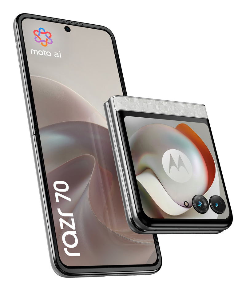Motorola razr 70 17,5 cm (6.9") Dual SIM Android 16.0 5G USB Type-C 8 GB 256 GB 4800 mAh Hvid