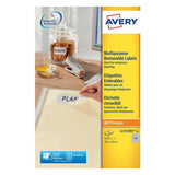 Avery L4731REV-25 selvklæbende etiket Afrundet rektangel Aftagelig Hvid 5670 stk