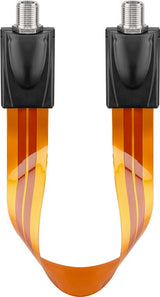 Goobay 11953 koaxial kabel 0,2 m F-type Brun