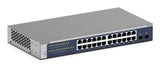 NETGEAR GS724Tv6 Administreret L2+/L3 Gigabit Ethernet (10/100/1000) 1U Blå, Grå