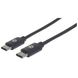Manhattan 354882 USB-kabel USB 2.0 3 m USB C 0,48 Gbit/sek. Sort