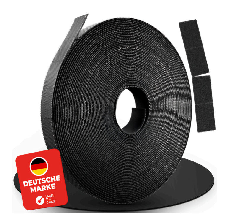 Label-the-cable LTC 1410-3 kabelsamler Kabelstyringssæt Sort