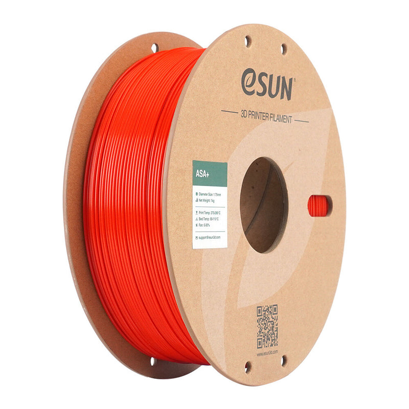 eSUN ASA+ Acrylonitril styren-acrylat (ASA) Rød 1 kg