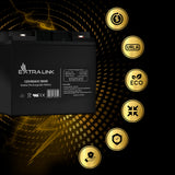 Extralink AKUMULATOR Battery ACCUMULATOR 12V 40AH - Batterie - 40.000 mAh Blybatterier (VRLA) 13,5 V 12 At