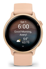 Garmin vívoactive 6 3,05 cm (1.2") AMOLED 42 mm Digital 390 x 390 pixel Berøringsskærm Lyserød Wi-Fi GPS (satellit)