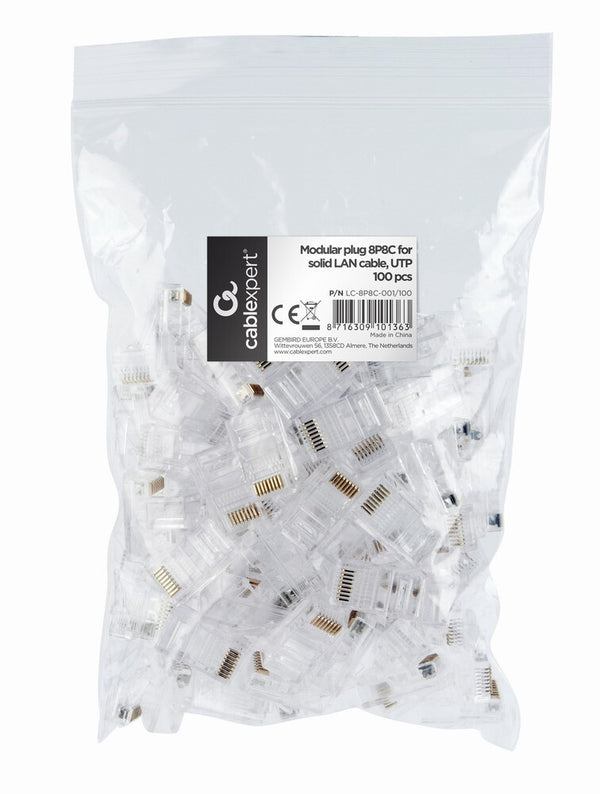 Gembird LC-8P8C-001/100 kabelsamler 8P8C (RJ-45) Transparent