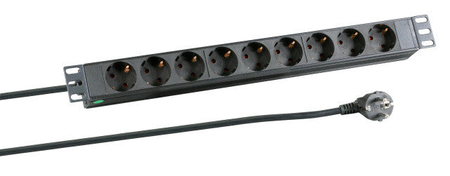 EFB Elektronik EK622DE.1 stikdåse 2 m 9 AC stikkontakt(er) Indendørs Sort