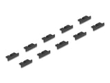 DeLOCK 64243 dækning af sokkel USB Micro-B Sort 10 stk