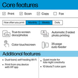 HP ENVY 6520 Trådløst All-in-One Farve Printer, Fotoudskrivning; Kopimaskine, Scanner