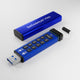 iStorage datAshur Pro USB3 256GB USB-nøgle USB Type-A 3.2 Gen 1 (3.1 Gen 1) Blå