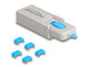 DeLOCK 20926 portblokering Portblokering + nøgle USB Type-C Blå, Grå Plast 11 stk