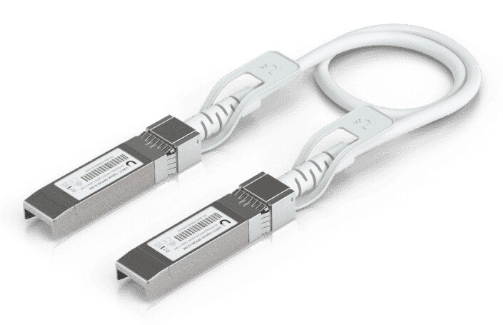 Ubiquiti UACC-Uplink-SFP28-0.3M InfiniBand og fiberoptisk kabel 0,3 m Hvid