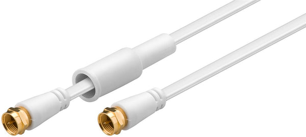 Goobay 67297 koaxial kabel 7,5 m F-type Hvid