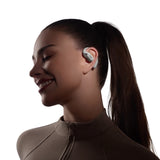 SHOKZ OpenFit 2+ Hovedtelefoner Trådløs Ørekrog, I ørerne Opkald/musik Bluetooth Grå