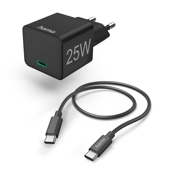 Hama 00125126 oplader til mobil enhed Smartphone, Tablet Sort Vekselstrøm Hurtig opladning Indendørs