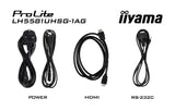 iiyama LH5581UHSG-1AG skilte display Digital fladpaneldisplay 138,7 cm (54.6") Wi-Fi 500 cd/m² 4K Ultra HD Hvid Indbygget processer Android 24/7