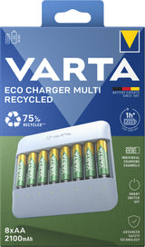 Varta Eco Charger Multi batterioplader Husholdningsbatteri USB