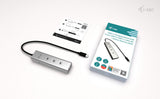 i-tec Metal C31HUBMETAL8KPDPRO interface hub USB Type-C 10000 Mbit/s Sølv