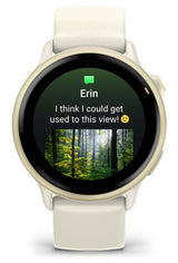 Garmin vívoactive 6 3,05 cm (1.2") AMOLED 42 mm Digital 390 x 390 pixel Berøringsskærm Hvid Wi-Fi GPS (satellit)