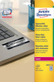 Avery L6011-20 selvklæbende etiket Afrundet rektangel Permanent Sølv 540 stk