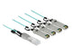 DeLOCK 84073 InfiniBand og fiberoptisk kabel 10 m SFP+ 4x SFP+ Turkisfarve, Sølv