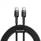 Baseus Cafule USB-kabel 1 m USB C 0,48 Gbit/sek. 60 W Sort, Grå