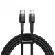 Baseus Cafule USB-kabel 1 m USB C 0,48 Gbit/sek. 60 W Sort, Grå