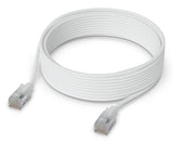 Ubiquiti UACC-Cable-Patch-EL-C6A-8M-W netværkskabel Gennemsigtig, Hvid Cat6a