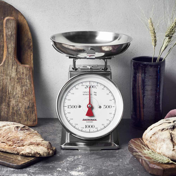 Gastroback Classic Rustfrit stål Bordplade Rund Mekanisk køkkenvægt
