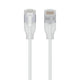 Ubiquiti UACC-Cable-Patch-EL-C6A-1M-W netværkskabel Gennemsigtig, Hvid Cat6a