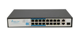 Extralink VIRTUS V3 Ikke administreret L2 Fast Ethernet (10/100) Strøm over Ethernet (PoE) 1U Sort