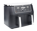 Ninja AF400EU frituregryde Dobbelt 9,5 L Enkeltstående 2470 W Varmluftsteger Sort