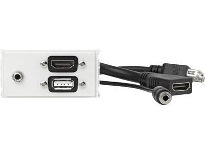 Vivolink WI221281 stikkontakt HDMI + USB A + 3.5mm Hvid