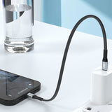 DUDAO USB-C to Lightning 20W PD 0.23m Cable Black - Kabel - Digital/Daten 0,23 m Sort